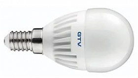 На сайте Трейдимпорт можно недорого купить Лампочка светодиодная E14, SMD2835, G45, 3000K, 8W, 160град, 640 lm GTV LD-SMG45B-70. 
