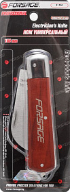 На сайте Трейдимпорт можно недорого купить Нож универсальный с изогнутым лезвием 180мм, в блистере Forsage F-701. 