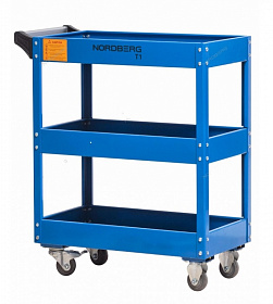 На сайте Трейдимпорт можно недорого купить Тележка инструментальная открытая 3 полки NORDBERG T1. 