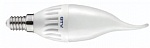 Лампочка светодиодная E14, SMD2835, C37L, 3000K, 8W, 160град, 640 lm GTV LD-SMC37L-70