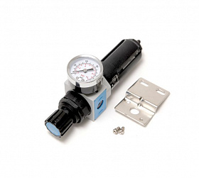 На сайте Трейдимпорт можно недорого купить Фильтр-регулятор с индикатором давления для пневмосистем 1/8"(максимальное давление 10bar пропускная. 