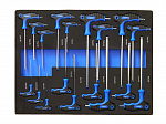 Набор ключей Т-образных TORX/6-гранныхс шаром,18 предметов(Н:2,2.5,3х100;4,5,6,7х150;8,10х200мм;Т:10